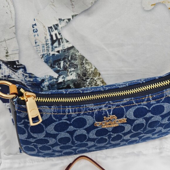 Coach Teri Crossbody Bag Denim Blue - Picture 8 of 12